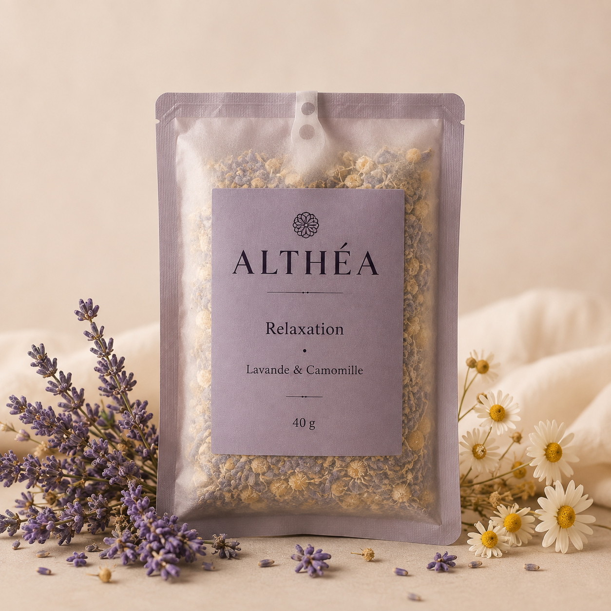 Sachet de thé pour le bain Relaxation — Lavande & Camomille