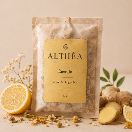 Sachet de thé pour le bain Énergie — Citron & Gingembre